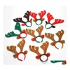 Christmas Decorations Head Buckle Elk Hair Hoop Reindeer Antler Headband Deer Horn Kids Adts Accessory Party Festival Decor Drop Del Dhbae