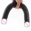 Itens de beleza 55*4cm fêmea de cabeça dupla super longa para mulheres para mulheres lésbicas pênis anal vibrador sexy brinquedos enormes galo