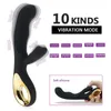 ألعاب الجنس مدلك G Spot Rabbit Dildo Varial Toys Toys USB