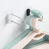 Storage Boxes Clothes Hanger Rack Wall Organizer U Shape Punch Free Non-slip Hanging Organized Holder For Bathroom Balcony