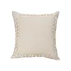 Poduszki Tassels Cover Grey Beige Khaki 30x50cm/45x45cm styl boho na sofę do łóżka Sypialnia salonu
