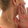 Pendientes de aro exagerados redondos de gran tamaño anillo baloncesto Brinks suave grande para mujeres joyería Punk