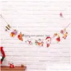 Decora￧￵es de Natal Banner Papai Noel Bandeira de Drop Wall Drop Wall Drop Snowman para o ano de 2022 Cristmas Delivery Home Garden Festiv Dhj82