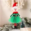 Christmas Decorations Elf Dolls Decoration Adorable Boy And Girl Xmas Tree Year Ornament Home Gifts Drop Delivery Garden Festive Par Dhnob