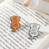 Brooches Pins Cute Tiger Badges Brooch For Women And Kid White Yellow Backpacks On Clothes Lapel Symbol 2023