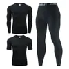 Ensembles de course Hommes vêtements de compression ensemble basket-ball maillot match costume pour jeune entraînement élastique survêtement cyclisme couches de base