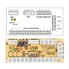 Contrôleurs de jeu DIY Arcade Joystick Circuit Board PC Contrôle de la carte USB Chip micro-mouvement Rocker 4PCS Ligne de terminal