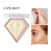 Twarz proszek Handaiyan Diamond Kryształ Podświetlanie Wciśnięte Compact Brightening Shimmer Cera Bronzers Welghters 5 Kolor Drop DH31O