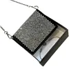 Mini-keten portemonnee mode dames portemonnees diamant vierkante clutch tassen portemonnee crossbody schoudertas gesp ontwerp 2 kleuren 249G