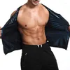 Men's Body Shapers Men's Zipper Neoprene Sauna Vest Weight Loss Suit Shirt Workout Top Sweat Slimming With