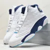 Topp 13 XIII Hög Herr Basketskor 13s Del Sol Svart Flinta French Blue Court Lila Sjöstjärna Hyper Royal Läder Outdoor Sneakers Stl 40-47