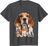 Heren t shirts ik hou van mijn beagle shirt honden thema grappige minnaar