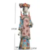 التماثيل الزخرفية تعترض العتيقة الجميلة الملاك تمثالًا صينيًا للثقافة الصينية للخزف الخزف دمى منحوتات تمثال عتيقة هوم