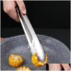 Otras herramientas de cocina Bloqueo de acero inoxidable Pinzas para alimentos Bbq Clips de cocina Drop Entrega Home Garden Comedor Bar DHSRV