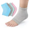 Damen-Socken mit Ferse, feuchtigkeitsspendend, offener Zehenbereich, rissiger Gel-Fuß, zehenlos, kühlend für trockene, harte Füße