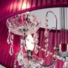 Kolye lambaları 20 "Modern Yatak Odası Kristal Işık Gezodyalı abajur Oturma Odası Işıkları Kraliyet Salonu 3 Renk