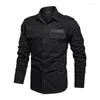 Men's Casual Shirts 2023 Men Military Tactical Shirt Autumn Outdoor Mountaineer Hiking Plus Size Long Sleeve Army Special Force Combat