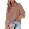 Women's Blouses Fashion Woman 2023 Shirts Blusas Lantern Sleeve Stand Collar Loose Shirt Long Clothes For Women Roupa Feminina