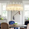 Big Crystal Pendant Lamps American Modern Crystal Pipes Pendant Lights Fixture American Luxury Hanging Lamp European Shining Droplight Home Indoor Lighting Decor