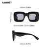 Sonnenbrille KAMMPT Übergroße quadratische Männer Frauen Mode aufgeblasene Rahmen Shades Brillen trendiges Design UV400 Goggle Sonnenbrille