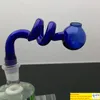 Color Spiral S Cooking Pot Bongud Bong Tubulh Titanium unha Grigurs Bubblers para fumar Cores da mistura de cachimbo