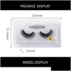 Falska ögonfransar HANDAIYAN 6D NATURLIG TICK CURLY LÅNG EYE LASHES WISPY MAKEUP BEAUTY EXTENSION TOOLS Handmade 3D Mink Lash Dhs Drop Dhfxy