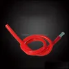 Аксессуары складываемые курительные бонги шланги Sile Transparent Mti Color Cologha Hokah Shisha Tube Шланги внутренний диаметр 5 мм 2JH E1 Drop D Opy6