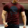 Camiseta masculina 2024 verão camiseta casual camisa de manga curta roupas streetwear crânio impressão padrão topo