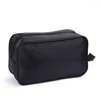 Sacs de rangement portables noirs pour hommes et femmes, anti-rayures, maquillage en plein air, salle de bain, voyage d'affaires, trousse de toilette, organisateur de rasage, voyage