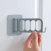Storage Boxes Household Foldable Clothes Hook Bathroom Multi-function Strong Adhesive Hanger Rack Key Hooks Coat For Wall