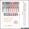 Gel pennor 9 f￤rger/set vintage morandi pen creative diy dagbok journal ding graffiti kawaii kontor stationer skolskolan leveranser1 sl￤pp de dhx5g