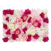 Decoratieve bloemen kransen 1 stks 40 60 cm kunstmatige zijden bloem wandpaneel roze hydrangea trouwfeest wegen achtergrond bloemendecoratief