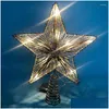 Decorazioni natalizie Albero Led Star Topper Decorazione a batteria Treetop Appeso Ornamento di Natale Drop Delivery Giardino domestico Festi Dhyye