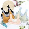 Yoga Outfit Seamless Chest Wrap Sports Bra For Women Tube Top U-shaped Back Gather Bras Fitness Running Gym Tops Underwear Female Vest