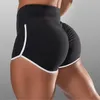 Kvinnors shorts Nieuwe Zomer Sport Vrouwen Hoge Taille Elastische Naadloze Fitness Legings Push Up Gym Training Panty Pocket Korte