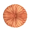 Pillow Case Diameter 35cm Solid Color Velvet Round For Sofa/Bed/Car Household Items Home Decoration Hug Throw Cushion