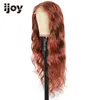 Pelucas de encaje Cierre 4X4 Cabello humano Color Cobre Rojo Cuerpo largo Onda brasileña para mujeres negras No Remy IJOY