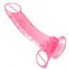 Schönheit Artikel Neue Transparente Gelee Dildo Saugnapf Künstliche Männliche Realistische Penis Männer Schwanz Weibliche sexy Spielzeug Dildio Für Frauen anal