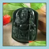 펜던트 목걸이 Xinjiang Hetian Grey Jade Belt Buckle Mens 기원 펜더 드롭 배달 보석 펜던트 OTM8E