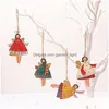 Christmas Decorations Ornaments Metal Angel Pendants Vintage Pendant Hanging Gifts Xmas Tree Decor Home Decoration Year Giftchristma Dhiyb