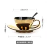 Cups Saucers Nordic Art Coffee Cup And Saucer Set Vintage Luxury Mug Tea Sets Ceramic Creativity Tazas Mugs Cute