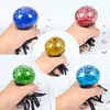 Halloween Fidget Toy Poudre scintillante Squishy Spider Mesh Squish Ball Balles de ventilation anti-stress Squeeze Toys Soulagement du stress Jouets de décompression Soulagement de l'anxiété