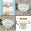 Bakgebakgereedschap plastic draaitafel cake decoratietafel hoge precisie drop levering home tuin keuken eetbar bakware dhg4e