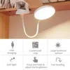 Table Lamps Bedroom USB Powered Bedside Dormitory Flexible Gooseneck Student LED Desk Lamp Dimming Clip On Touch Control Reading Study
