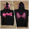 Erkek Hoodies Tişörtü 3D mektup kanatları köpük gevşek svetşört kadın yüksek sokak hip-hop giyim retro Harajuku rahat büyük boy sweatshirt kadın 011623H