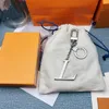 Luxury Designer Keychain Letter Pendant Silver Key Buckle Detachable Keychains For Mens Womens Fashion Keys New With Box