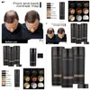 Hair Loss Products Dhs Top Building Fibers Pik 27.5G Toppki Fiber Thinning Concealer Instant Keratin Powder Black Spray Drop Deliver Dhkuw