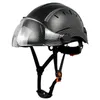 CE Koolstofvezel Patroon Veiligheidshelm met bril voor ingenieur Visor Construction Hard Hat Protective Work Cap Industrial Men