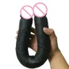 Itens de beleza 55*4cm fêmea de cabeça dupla super longa para mulheres para mulheres lésbicas pênis anal vibrador sexy brinquedos enormes galo