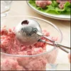 Cooking Utensils Stainless Steel Meatball Clip Tongs Professional Sphere Mold For Ice Cream Or Meat Drop Delivery Home Garden Kitche Dhc8X